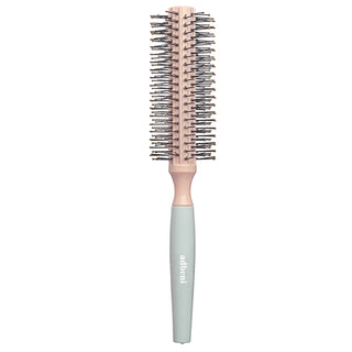 Adbeni Imported Round Hair Brush for Blow Drying & Styling | Volumizing Blowout Brush with Nylon Bristles for Curls, Waves, Shine & Smooth Finish | Anti-Frizz Styling Brush | Random Color