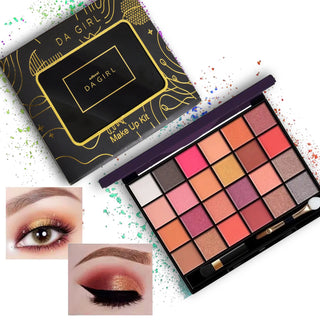 Adbeni Imported Makeup Kit 55g | 24 Eyeshadow Shades, 3 Lipsticks, 3 Eyebrow Colors, 1 Blusher, Highlighter & Contour | All-in-One Professional Beauty Set for Women & Girls