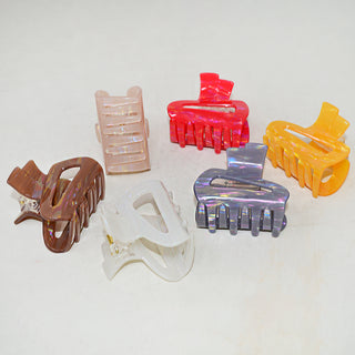 Adbeni Single Sheet Hair Clutcher Tringale Small , Random Color 1Pc (Item Code: 225)
