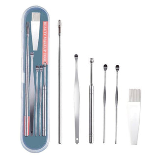 Imported Ear Cleaning Tool Set 6 with Storage Case Beauty Gadget Kit