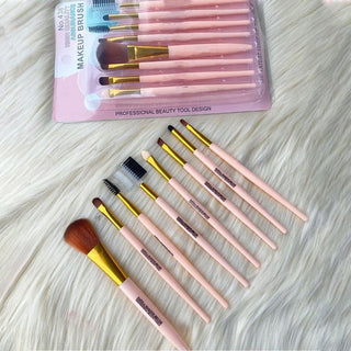 Imported 8-Piece Makeup Brush Set, Premium Synthetic Bristles for Face & Eye Makeup, Includes,Blush, Eyeshadow, Concealer & Eyeliner Brushes, Perfect for Beginners & Professionals, Easy to Clean Assorted Colors