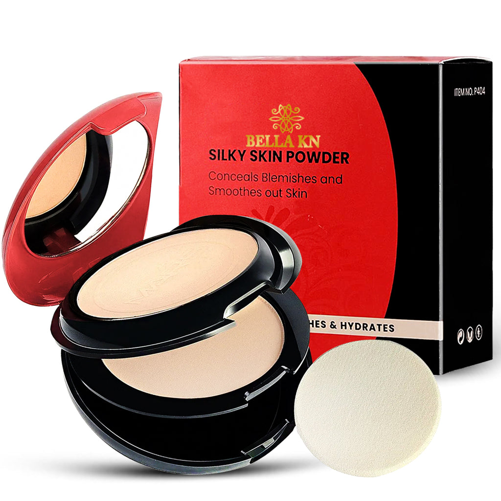Imported 2 in 1 Silky Skin Compact Powder 20g, Conceals, Blemishes & S ...