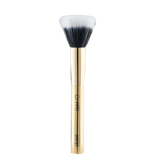 Mars Artist's Arsenal Professional Stippling Brush For Face makeup | Feather Soft Bristle | Flat Surfaced Air Brush | Precise Synthetic Bristles | Luxe Design Makeup Brush (Golden)