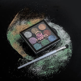 Mars Bling It On Glitter Eyeshadow Palette Shimmery Finish - 01 (Multicolor)