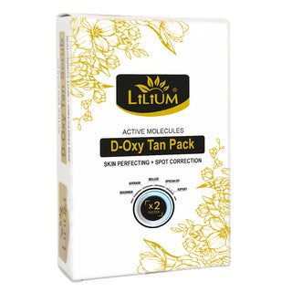 Lilium D Oxy Tan Face Pack, Tanning Removal, Helps in Skin Perfecting & Spot Correction 12g x 6 (Item Code: 205)