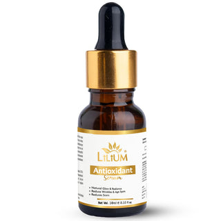 Lilium Premium Advanced Formula Antioxidant Serum 10ml | Natural Glow Booster, Reduces Scars, Wrinkles & Age Spots | Anti-Aging Face Serum for Bright & Youthful Skin