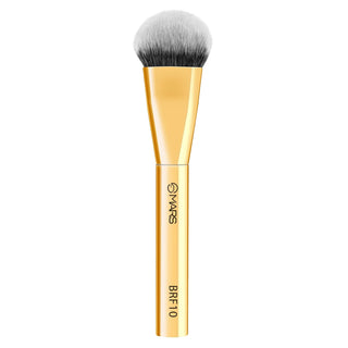 MARS Artist's Arsenal Flat Foundation Brush | Superior Coverage | Flawless Finish | Effortless Application | Soft Synthetic Bristles | Ergonomic Handle | Versatile Function | Luxe packaging (Golden)