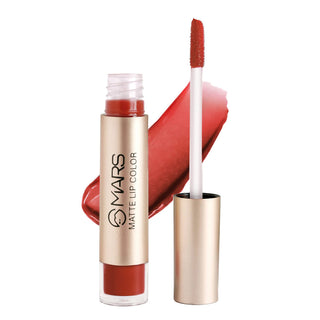 MARS Matte Lip Color | Highly pigmented | Feather Light & Long Lasting | Stays Upto 10 Hr | Non-Transfer & Waterproof Liquid Lipstick for women 4.5 ml (Item Code: 185)