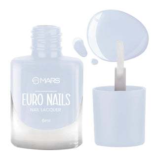 Mars EURO Nail Lacquer | Glossy Gel Finish | Rich Pigmentation | Chip Free | Quick Drying Formula | Long Lasting Nail Polish for Women | 48 Shades (6.0 ml)