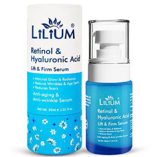 Lilium Face Serum 30ml, Retinol 0.3% & Hyaluronic Acid 1%