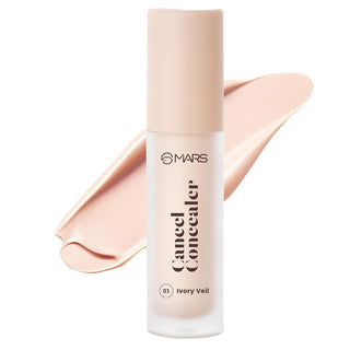 MARS Cancel Concealer for Face Makeup with Radiant Natural Finish 6.0 ml | Lightweight | Medium to High Coverage | Long-Lasting & Multi-Purpose | Crease Resistant