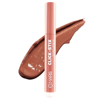 MARS Click Stix Gloss Lip Balm (2.0 gm) | High Pigmented | Ultra-Glossy Finish | Non-Sticky | Hydration | Enriched with Cocoa Butter