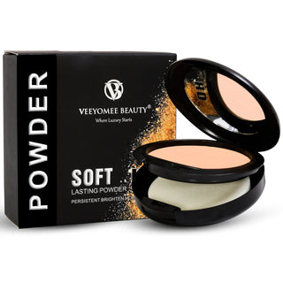 Adbeni Imported Soft HD Compact Powder 9G | Lightweight Matte Finish, Oil-Control, Long-Lasting, Blurs Imperfections, Buildable Coverage for All Skin Types