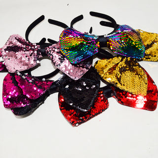 Beauty Sales Glittery Bow Hair Band (Item Code: 458)