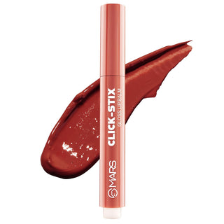 MARS Click Stix Gloss Lip Balm (2.0 gm) | High Pigmented | Ultra-Glossy Finish | Non-Sticky | Hydration | Enriched with Cocoa Butter