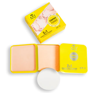 ADS 2-in-1 Compact Powder SPF 15 | Perfect Matte Finish & Oil-Control Formula for Asian Skin (Item Code: 418)