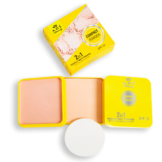 ADS 2-in-1 Compact Powder SPF 15 | Perfect Matte Finish & Oil-Control Formula for Asian Skin (Item Code: 418)