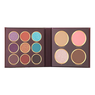 MARS The City Paradise Makeup Kit | Highly Pigmented and Blendable | 9 Eyeshadow Palette with 1 Highlighter, Blusher, Bronzer & Compact Powder each (16.0 gm) (Item code: 452)