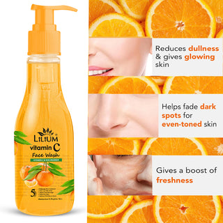 Lilium Face Wash 500ml | Reveals A brighter Clear Skin | Gives Pigmentation Free Skin & Removes Dead Cells | Eliminates Dust, Cleans Pores, Reduces Wrinkles & Scars