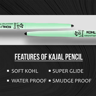 ADS Kohl Pro Kajal - Intense Black Eyeliner | Matte Finish, Waterproof & Smudgeproof | 18-Hour Wear (Item Code: 441)