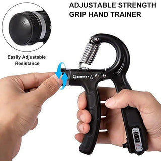 Adbeni Adjustable Counting Hand Gripper | Strength Training Tool (5 kg to 60 kg) for Grip Strength and Endurance Random Color 1 Pc (Item Code: 442)