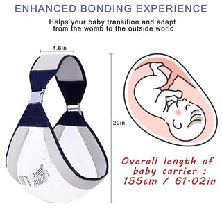 Adbeni Imported Baby Carrier | Adjustable Ergonomic Baby Sling for Newborn to Toddler | Breathable 3D Mesh Infant Baby Wrap | Lightweight & Comfortable Shoulder Straps