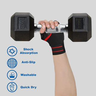 Adbeni Half Finger Fighter Gym Gloves | Ultimate Grip & Comfort for Enhanced Performance (Item Code: 409)