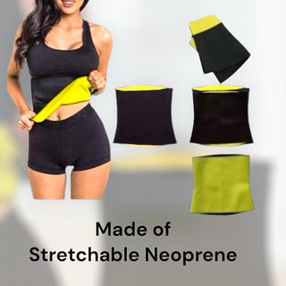 Adbeni Imported Sweat Slim Belt for Men & Women | Non-Tearable Waist Trainer | Adjustable Tummy & Stomach Belt for Exercise, Fitness & Weight Loss | Fat Burner Shapewear