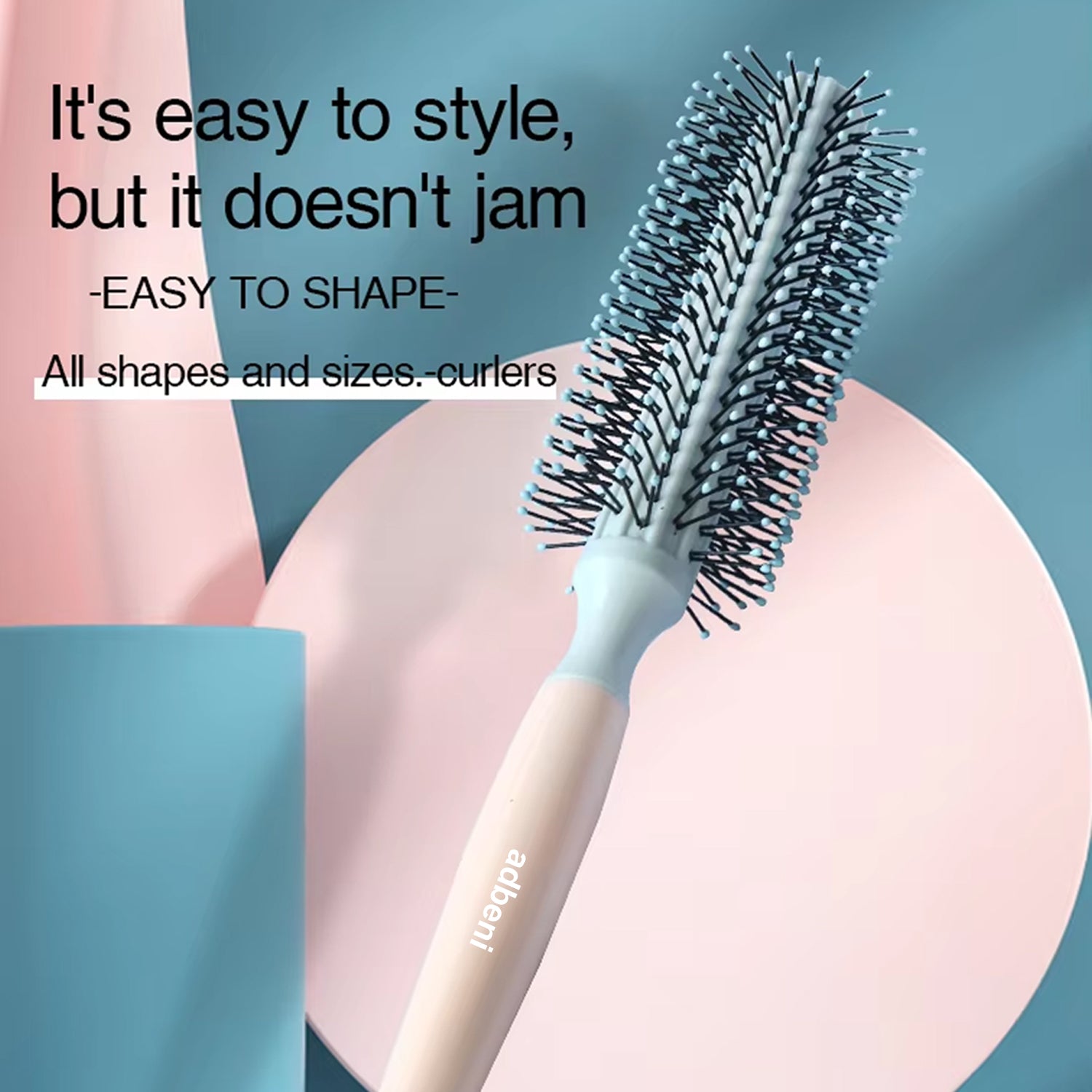 Adbeni Imported Round Hair Brush for Blow Drying Styling