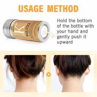 Adbeni Hair Wax Stick 75G | Frizz Control & Baby Hair Tamer for Women & Men | Non-Greasy Styling Wax Stick for Hair Finishing, Edge Control & Sleek Look