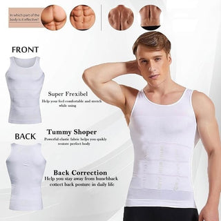 Adbeni Men's Compression Tummy Control Slimming Body Shaper | Waist Trainer for Enhanced Support and Comfort