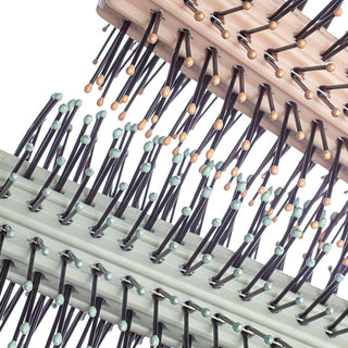 Adbeni Imported Round Hair Brush for Blow Drying & Styling | Volumizing Blowout Brush with Nylon Bristles for Curls, Waves, Shine & Smooth Finish | Anti-Frizz Styling Brush | Random Color