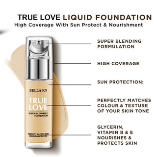 Adbeni Imported Pro Coverage Foundation | Lightweight, Super Blendable Formula for a Matte Finish | Perfect for All-Day Wear (Item Code: 423)