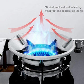 Adbeni Imported Steel Windproof Gas Saver Burner Stand | Energy Saving Hood & Stove Protector for Woks | Durable Gas Saviour Bracket Reducer (Item Code: 435)