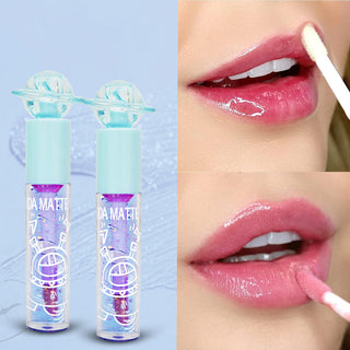 Adbeni Imported Lip Gloss | Saturn Shaped Cap | Long-Lasting Color Change, Waterproof & Shimmering Finish | Assorted Color (Item Code: 496)