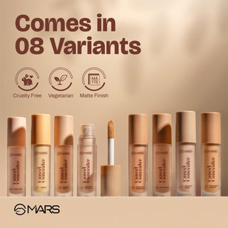 MARS Cancel Concealer for Face Makeup with Radiant Natural Finish 6.0 ml | Lightweight | Medium to High Coverage | Long-Lasting & Multi-Purpose | Crease Resistant