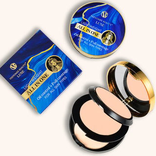 Adbeni Imported All-in-One Compact Powder 20g | Oil Control, Matte Finish, Full Coverage, Lightweight & Long-Lasting Pressed Powder for Smooth & Flawless Skin