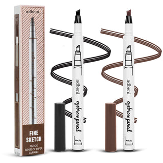 Adbeni Imported 4-Tip Microblade Eyebrow Pen – Long-Lasting, Waterproof & Smudge-Proof Eyebrow Pencil for Denser & Fuller Eyebrows | Natural Look Makeup