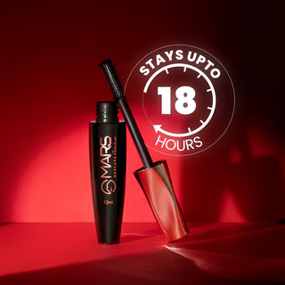 Mars Fabulash Volumising Mascara | Up to 18 Hours Stay | Waterproof with Intense Jet Black Color (12ml) (Black)