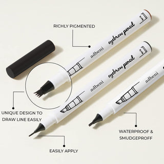 Adbeni Imported 4-Tip Microblade Eyebrow Pen – Long-Lasting, Waterproof & Smudge-Proof Eyebrow Pencil for Denser & Fuller Eyebrows | Natural Look Makeup