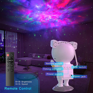 Imported Multi-Color Rotatable Astronaut Projection Lamp - LED Galaxy Nebula Projector Night Light for Festival Home Decor (Item Code: 479)