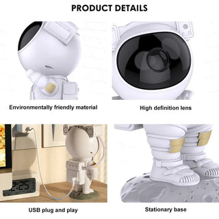 Imported Multi-Color Rotatable Astronaut Projection Lamp - LED Galaxy Nebula Projector Night Light for Festival Home Decor (Item Code: 479)