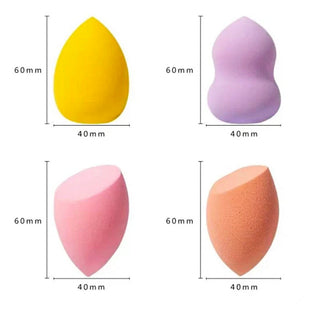 Imported Makeup Beauty  Sponge & Blender Set of 4 Egg Case Holder Assorted (Item Code: 249)