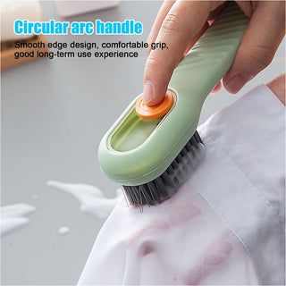 Imported Liquid Dispensing Multi-Functional Cleaning Brush | with Handle Scrubbing | Reusable Shoes Cleaning Brush | Soap Dispenser Press Type
