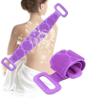 Imported Silicone Body Scrubber Double Side Bathing Brush in Assorted Colors (Item Code: 207)