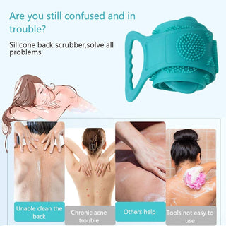 Imported Silicone Body Scrubber Double Side Bathing Brush in Assorted Colors (Item Code: 207)