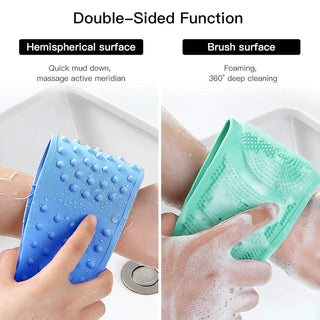 Imported Silicone Body Scrubber Double Side Bathing Brush in Assorted Colors (Item Code: 207)