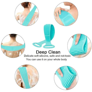 Imported Silicone Body Scrubber Double Side Bathing Brush in Assorted Colors (Item Code: 207)