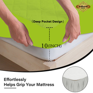 ADBEINI HOME Quilted Waterproof Mattress Protector with Rich Micro Piece Fabric: Elastic Fitted, Ultra Soft, Breathable, and Hypoallergenic (2201)