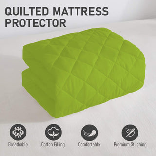 ADBENI HOME Rich Micro Piece Fabric Quilted Waterproof Mattress Protector, Elastic Fitted Ultra Soft Breathable & Hypoallergenic, 300GSM